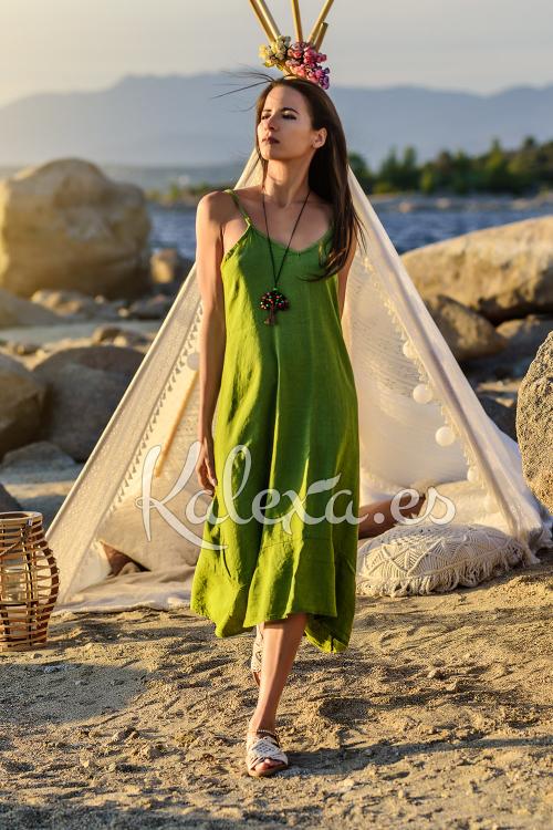 Vestido Boho Lino