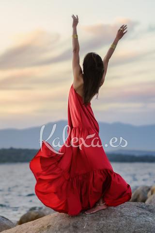 Boho Taffeta Guest Dress