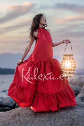 Boho Invité Robe Taffetas