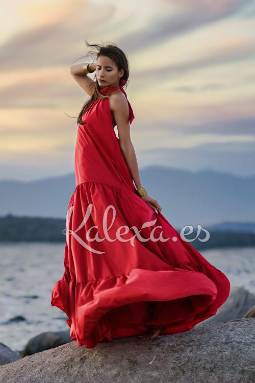 Vestido Boho Invitada Tafeta