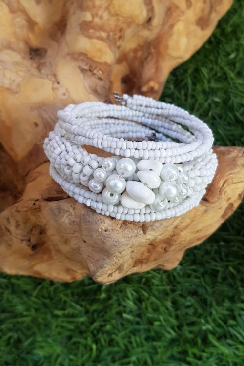 Pulsera Rosca blanca