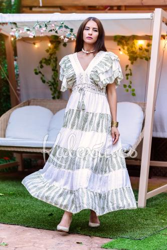 Vestido Invitada Boho Zara