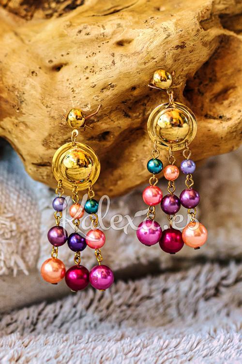 Boucles d'oreilles bohèmes colorées