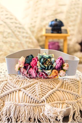 Silver Flower Belt