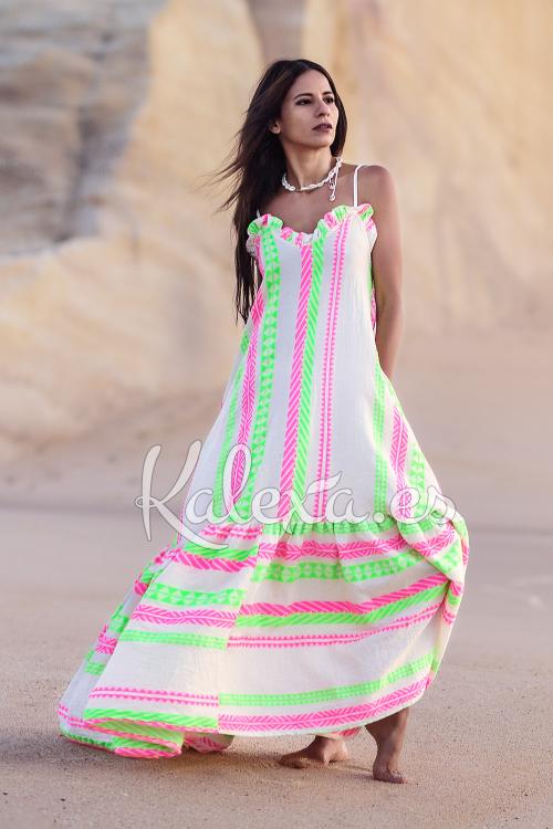 Fluoreszierendes Sommerkleid