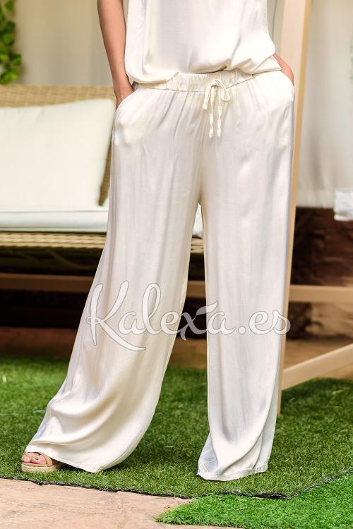 Pantalon en satin Boho.