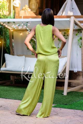 Pantaloni Boho in raso.