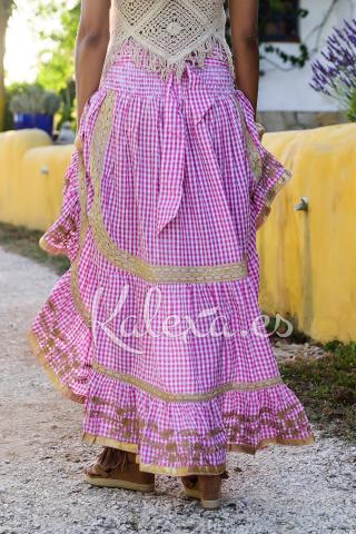 Asymmetrical Boho Nayat Skirt