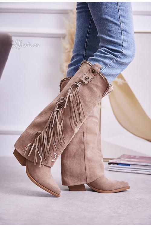 Boho-Sternstiefel mit Fransen