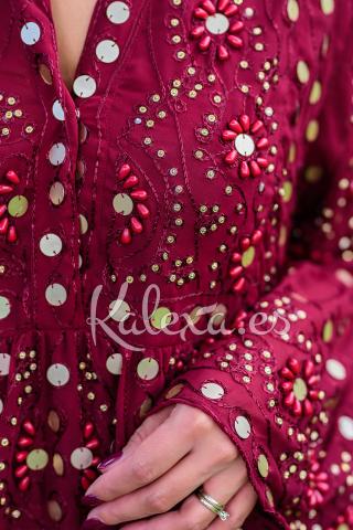 Vestido Boho Luxo Espelho