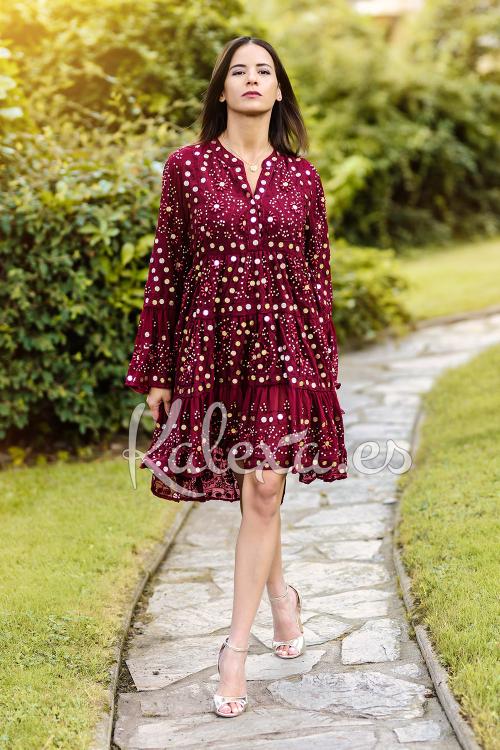 Boho luxe spiegeljurk