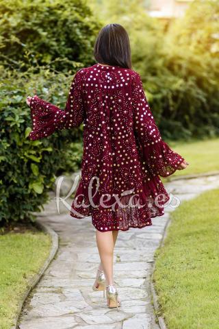 Robe miroir de luxe Boho