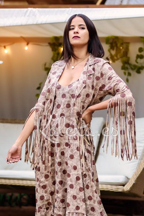 Boho-Cardigan mit Punkten