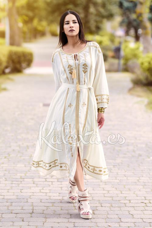 Boho Sabik dress Color Off White Size One Size