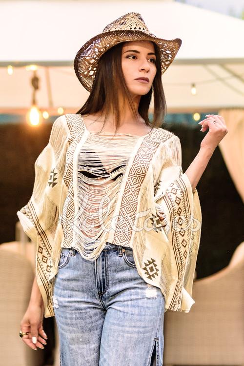 Poncho Ilha Boho