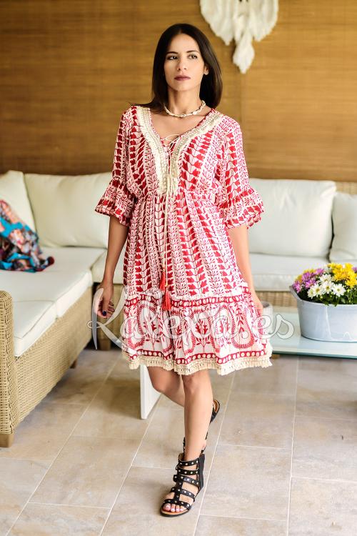 Vestido Boho corto Elma