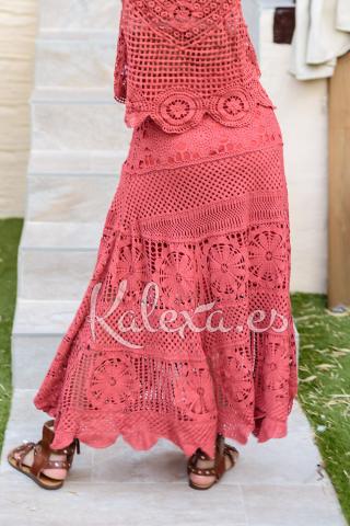 Jupe Boho Crochet Saila