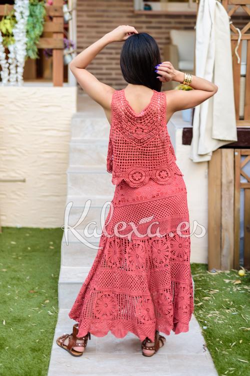 Jupe Boho Crochet Saila