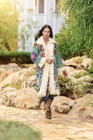 Abrigo chaqueta Crochet Willow Long