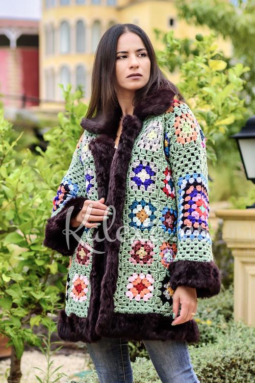 Abrigo Chaqueta Crochet Willow Med