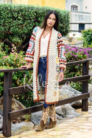 Boho Häkeln Reka Jacke