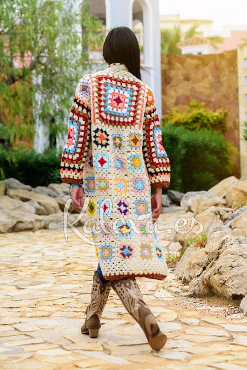 Boho Crochet Giacca Reka