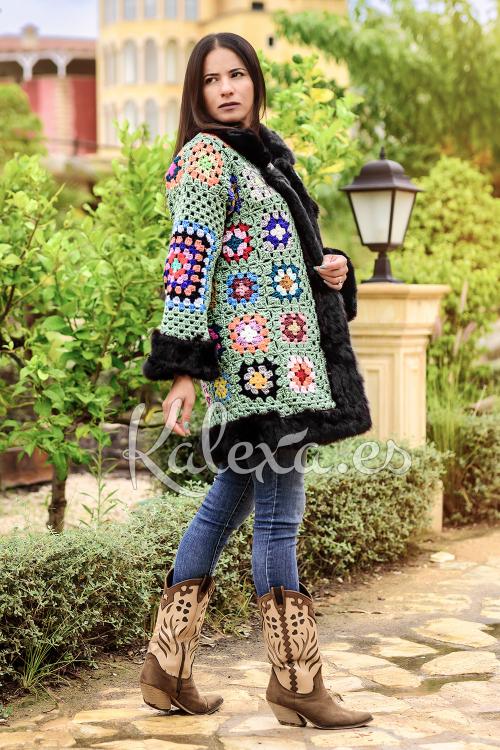 Willow Med Crochet Jacket Coat