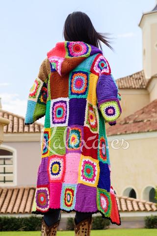 Giacca Boho all'uncinetto Aster