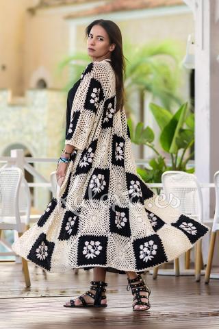 Chaqueta Crochet Luxury Yin Yang