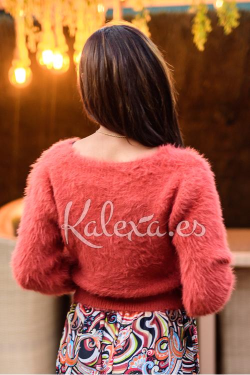 Maglione peloso Boho