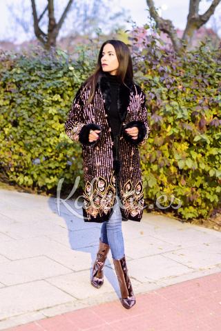 Boho-Bronzefarbenen Mantel