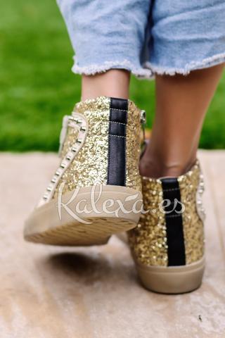 Boho Goldene Sneakers