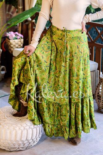 Falda Boho Lima