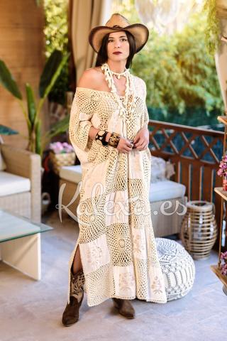 Robe en Crochet de Luxe Yin Yang