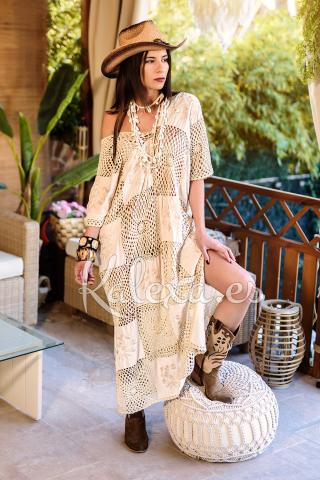Kleid Crochet Luxury Yin Yang