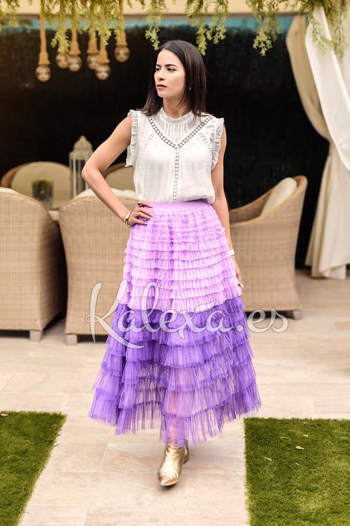 Jupe Boho en Tulle Dégradé