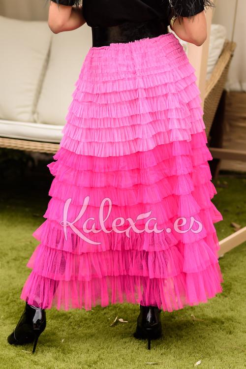 Boho Ombre Tulle Skirt