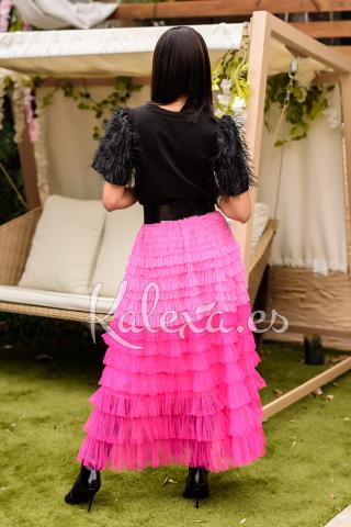 Gonna Boho in Tulle Degradé