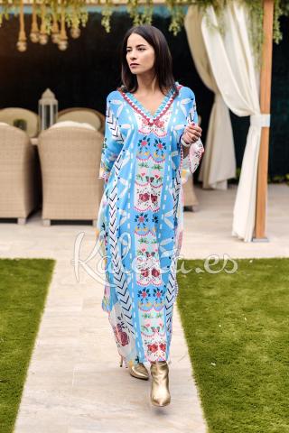 Kaftan Boho met kralen