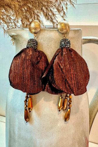 Boucles d'oreilles Boho Chenille