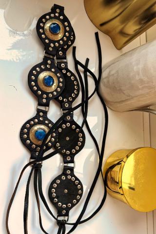 Boho leather belt Alph