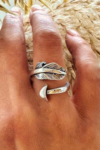 Anello Boho Freccia Piuma