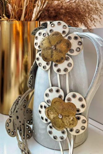 Boho White Flower Belt