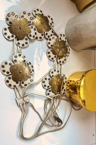 Cinto Boho Flor branca