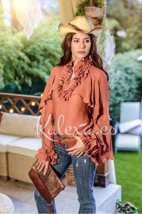 Boho Izamal leren tas