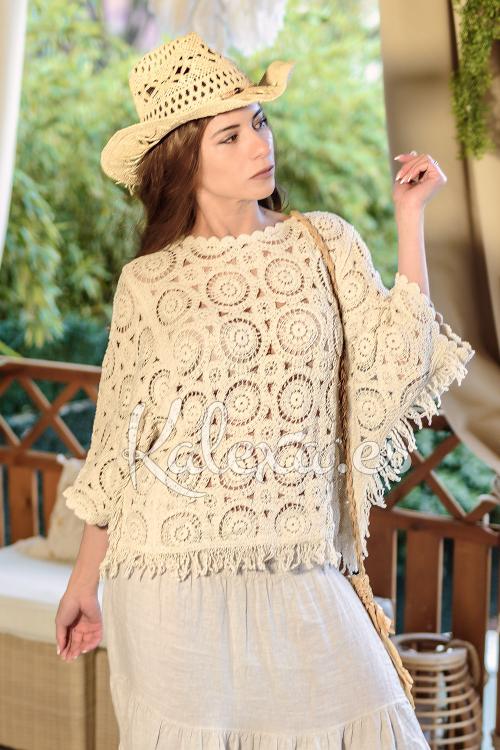 Top poncho Boho CrochetTop poncho...