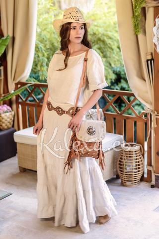 Falda Boho Lino Khuyana