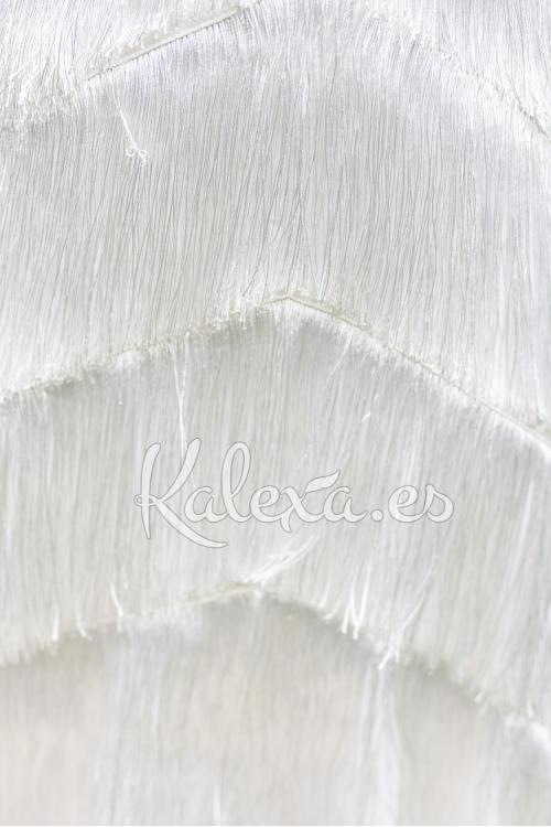 Witte Boho Jurk met Franjes