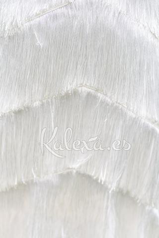 Witte Boho Jurk met Franjes