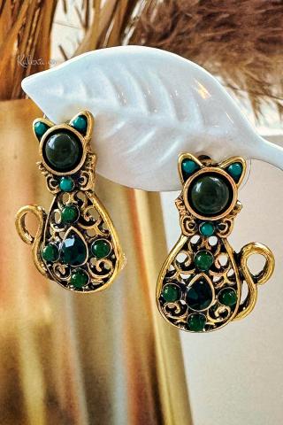 Boucles d'oreilles boho chatons